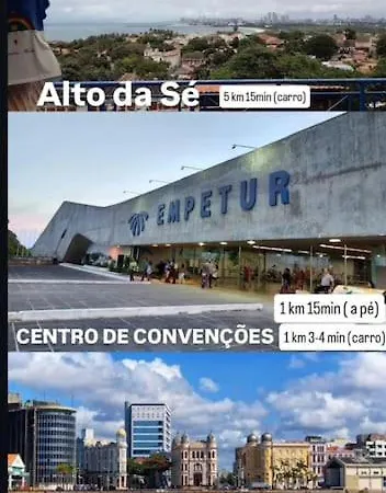Centro De Convencoes 1Km, Ac, Chuv Elet, 2 Qt, Varanda Recife Exterior foto