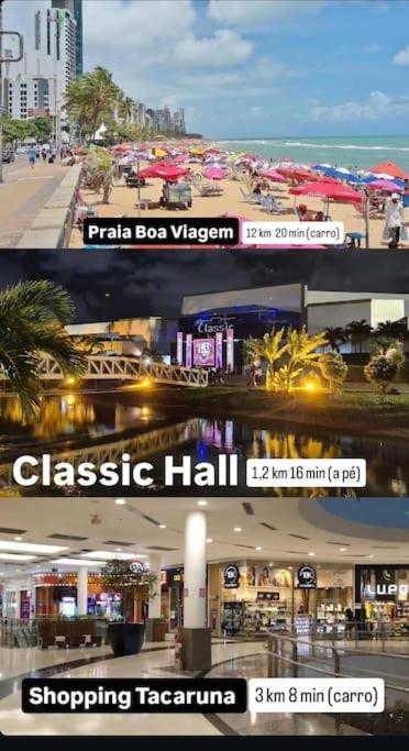 公寓 Centro De Convencoes 1km, Ac, Chuv Elet, 2 Qt, Varanda Recife